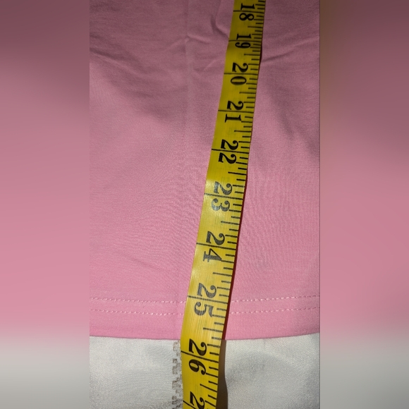 Christina Dienst LAZY LOS ANGELES V Neck T-SHIRT Size Medium Pink NIP - Picture 3 of 5